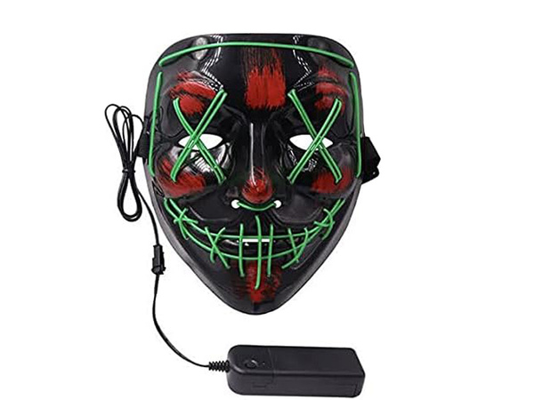 Svietiace led maska halloween strana očista