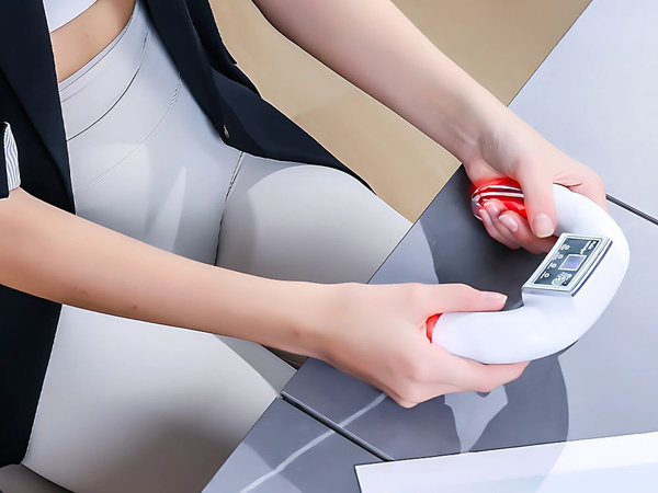 Masajeador de mano ems electroestimulador pulso terapia tension dolores stress