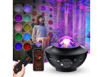 Zvaigžņu projektors led nakts gaismas rgb + tālvadības pults