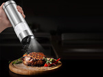 Electric salt and pepper grinder with adjustable coarseness
