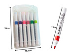 MARQUEURS ACRYLIQUES 12 PCS COULEUR POUR VERRE PLASTIQUE MÉTAL BOIS + ÉTUI
