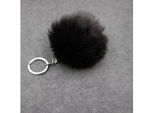 Key ring pendant bag pompon fur tinsel for handbags