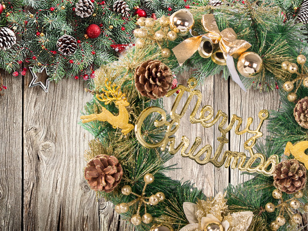 Stroik świąteczny wianek dekoracyjny ozdoba na drzwi ścianę boże narodzenie