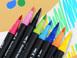 SET DE FEUTRES 100 COULEURS FEUTRES AQUARELLE DOUBLE FACE + ÉTUI