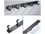 Wall clothes rack for hallway bathroom 5 hooks