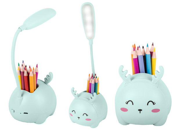 Detské led nočné svetlo usb organizátor stojan telefón čítanie veda