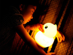 Led nočné svetlo pre deti rgb duck touch