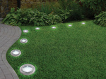 Solárne diskové záhradné svetlá twilight senzor 4ks