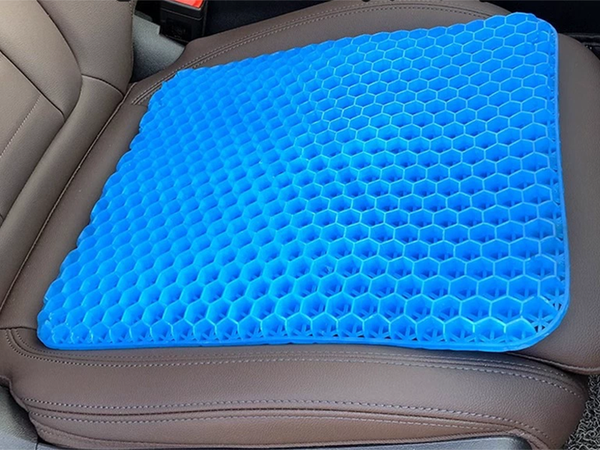 Orthopedic gel cushion for car seats