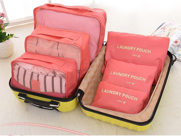 Organisateurs de voyage pour sacs à linge x6