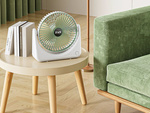 Stolní ventilátor bezdrátový usb tichý dobíjecí 3 režimy
