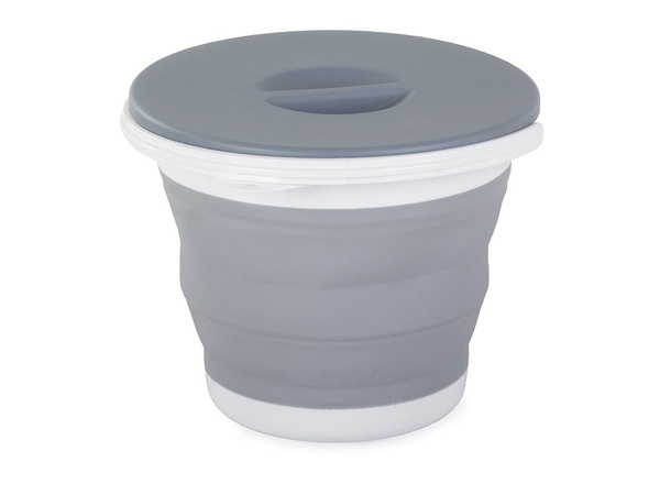 Cubo silicona tapa plegable 5l