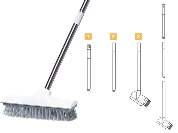 Grindų šveitimo šepetys vandens šepečis grindų valymui 2in1