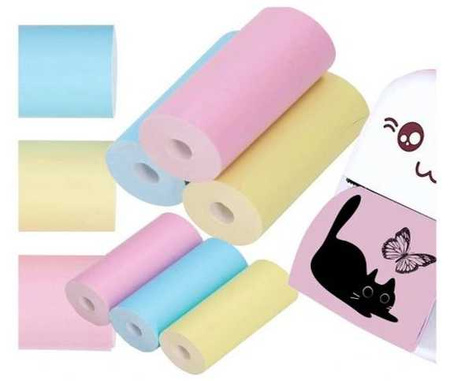 TERMOPRINTEROVÝ PAPIER SADA 3 FARIEB SAMOLEPIACICH ROLIEK 55 mm