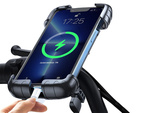 Anti-shock bicycle handlebar phone holder