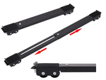 Movable base for washing machine stand on wheels