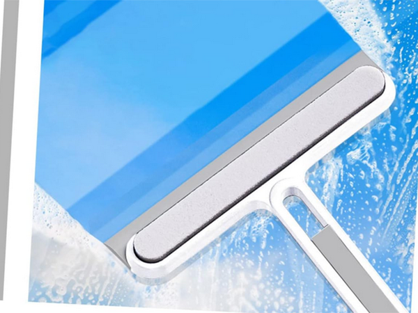 Window cleaner squeegee with handle window water brush groove brush