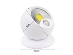 Led lampa cob 360 na batérie magnet bezdrôtový snímač pohybu noc