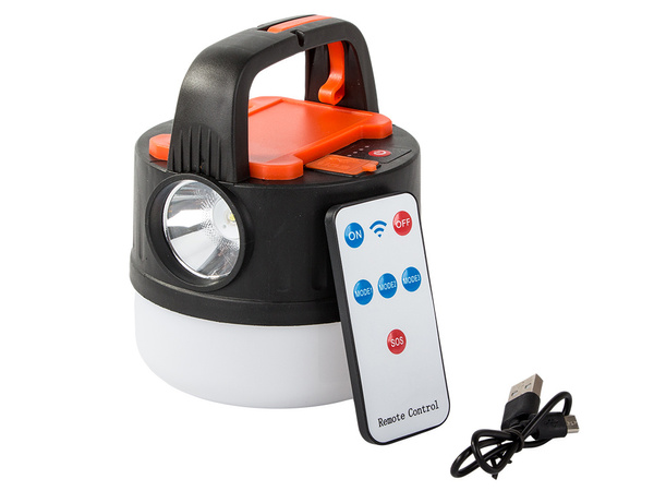 KEMPOVANIE KEMPINGOVÉ SVETLO DOBÍJATEĽNÉ LED USB TURISTICKÝ REFLEKTOR HÁK