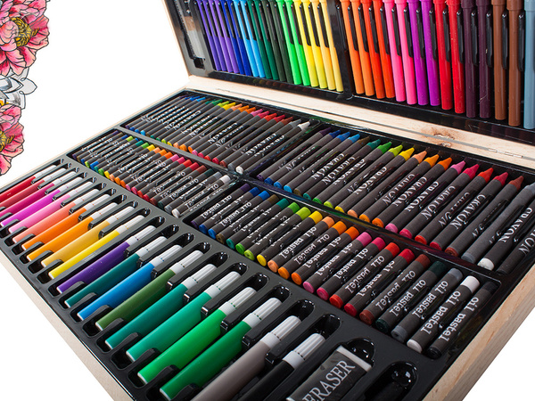Art set for painting case wood 180