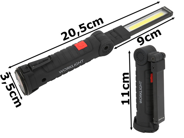 Magnese magnetna delovna lampa + usb zloženo ročilo 5v1