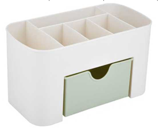 Casket cosmetics organiser jewellery drawer brush holder