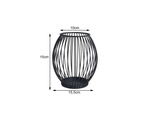Portavelas decorativo de metal 1 ud soporte farol hogar terraza