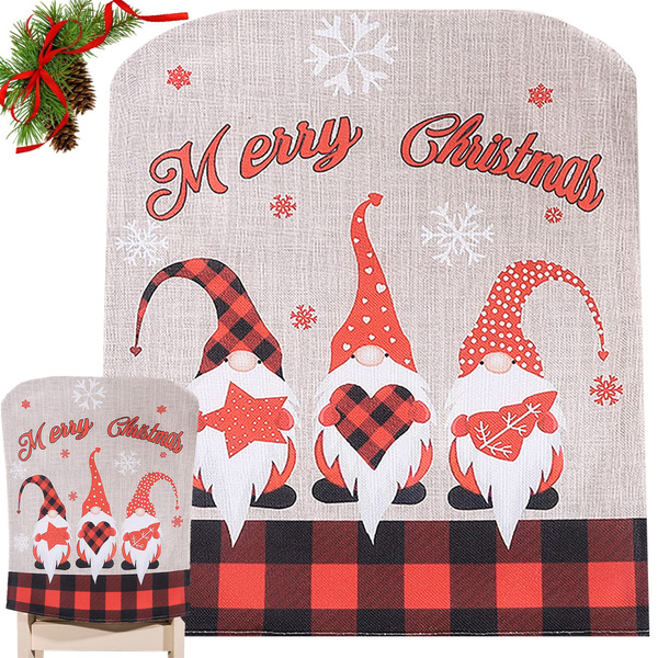 Chair back cover christmas decoration christmas decoration decoration