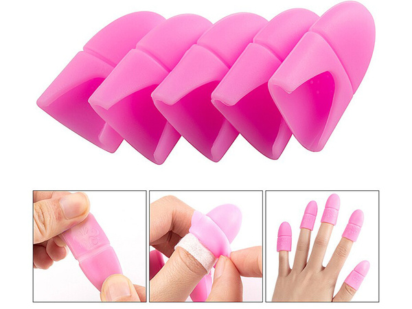 Clips en silicone pour retirer les hybrides, les gels et les acryliques