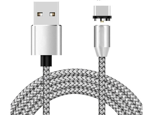 Mágneses töltőkábel 3w1 micro typ-c usb lightning 1m