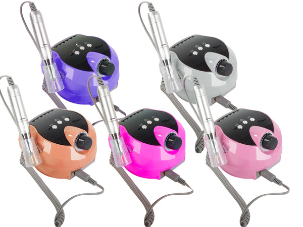 Frezarka do paznokci manicure pedicure 80w profesjonalna mocna + frezy 6szt