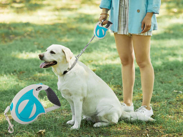 Automatische leine 5m stark für hund bis 20kg mit schloss stark lang