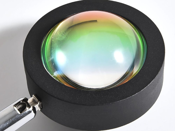 Lampa projektora východ slnka imitácia kovu viedla rgb usb + diaľkové ovládanie