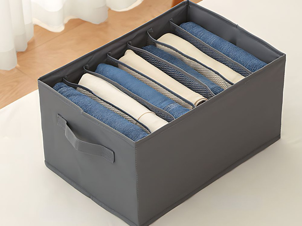 Organisateur de vêtements sous-vêtements pantalon tiroir armoire chaussettes gris