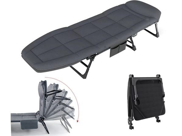 Folding travel bed recliner mattress lightweight portable field bed