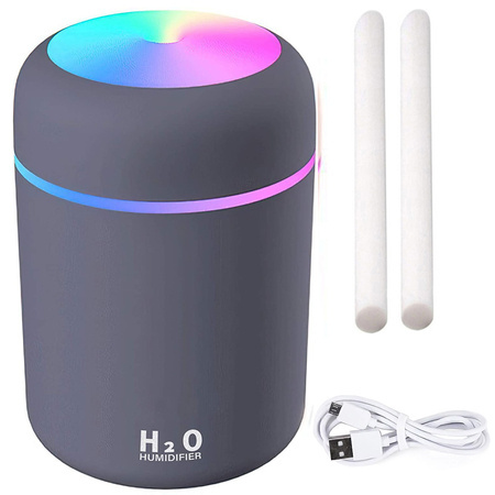 Mini zvlhčovač vzduchu difúzor aromaterapeutická hmla usb rgb