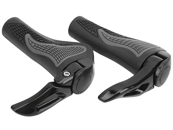 Puños de caucho con cuernos para bicicletas