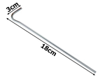Tent piles holidays anchor pins steel 18cm 20pcs hook & loop pegs