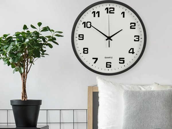 Seinakell suur mittekosutav vaikne 30 cm ümmargune sekundinäidik