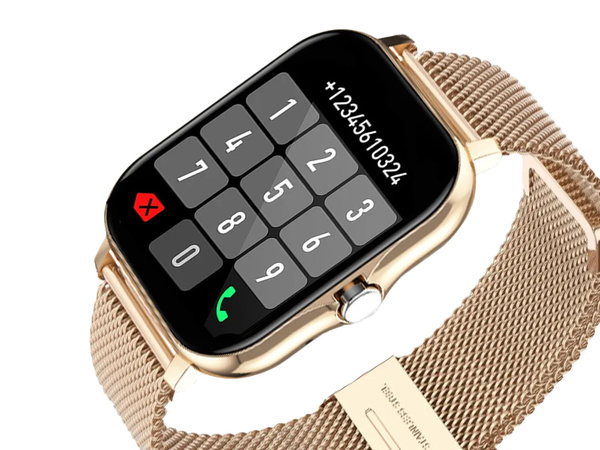 Chytré hodinky dámské hodinky pánské hodinky s gumovým řemínkem sportovní bluetooth hovory