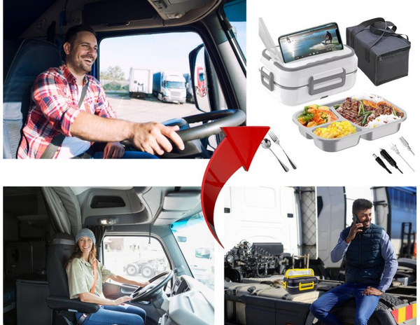 Boîte à lunch électrique conteneur chauffant pour les déjeuners de travail en camion