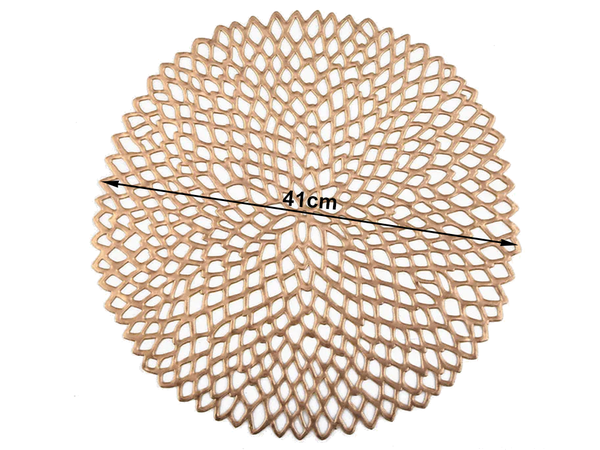 Okrogla kuhinjska namizna preproga ažura dekorativna namizna preproga