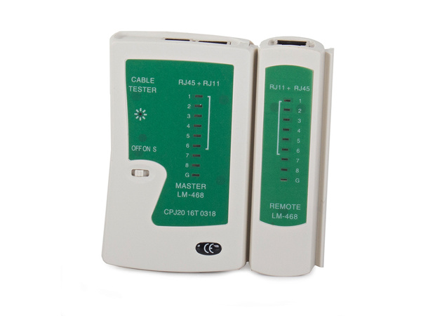 Tester síťových kabelů rj45 rj11 case