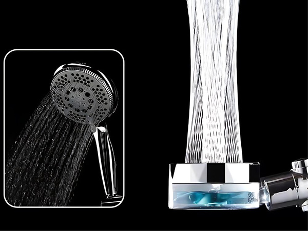 Handbrause mit austauschbarem turbofilter mit gebläse