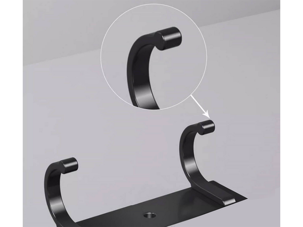 Wall clothes rack for hallway bathroom 5 hooks