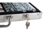 Texas poker set 300 fichas 2 barajas estuche