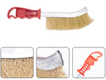 Brass wire brush for cleaning rims power