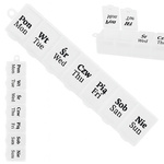 Vsebnik za zdravila tedenska kaseta za zdravila organizator dodatkov 7 dni
