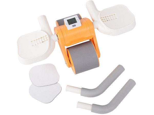 Rodillo doble ab rueda de ejercicios con ordenador desarrollo muscular abdominal