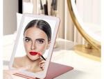 Led osvetlené make-up zrkadlo skladacie cestovné zrkadlo